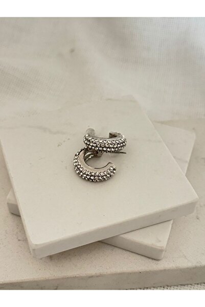 DEMOKAN Kadın Küpe Zirkon Taş Küpe