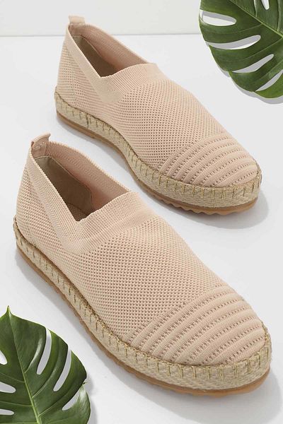 Bambi Beige Strickwaren Damen Espadrilles - K 01673994182