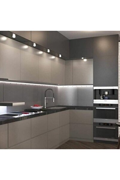 Bayırtech Mutfak Dolabı Için 5 Metre Beyaz Şerit Led Anahtarlı Tam Set