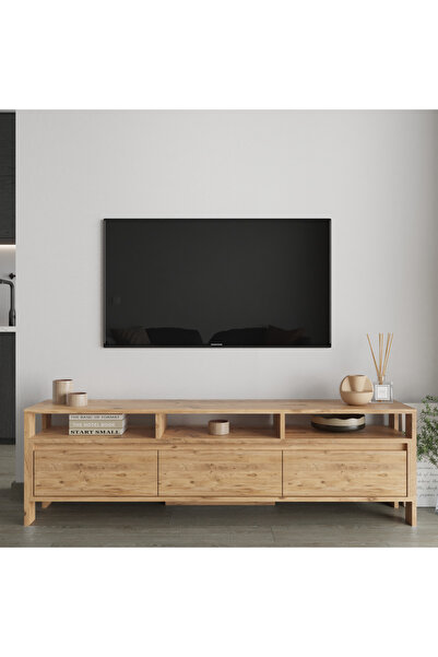 AYMOBSAN Atlas 3 Kapaklı Tv Ünitesi 160 cm Atlantik Çam