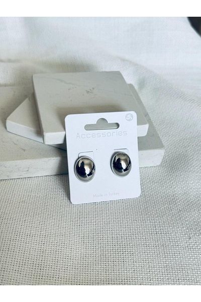 DEMOKAN Women's Special Design Ellipse Bombe Earrings