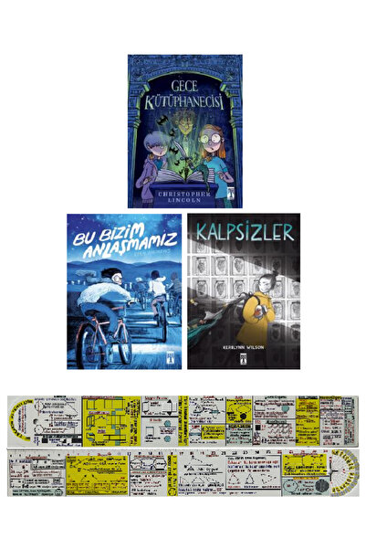 Genç Timaş Gece Kütüphanecisi + Bu Bizim Anlaşmamız + Kalpsizler 3'lü Çizgi R...