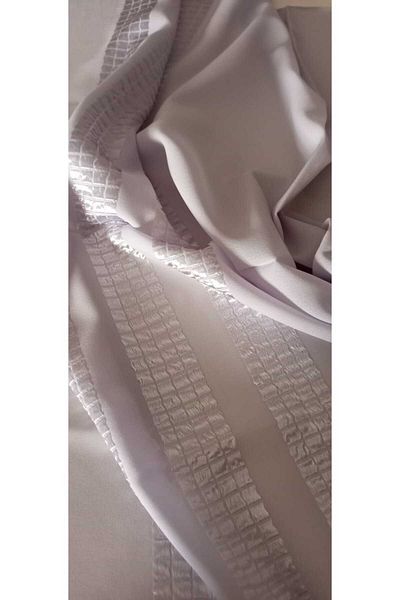 İskeçe Exclusive Silver Grey Self Patterned Scarf in Custom Box