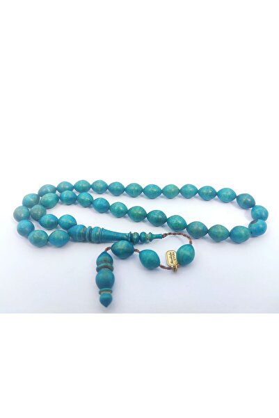 İskeçe Exclusive Halil Hilmi Master's Artifact Large Size Dry Lathe Handcrafted Boxwood Prayer Beads Certified 6460