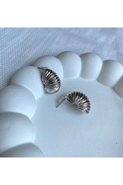 DEMOKAN Mussel Design Women's Earrings