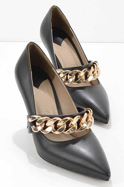 Bambi Black Women's Classic Heeled Shoes K01209311009