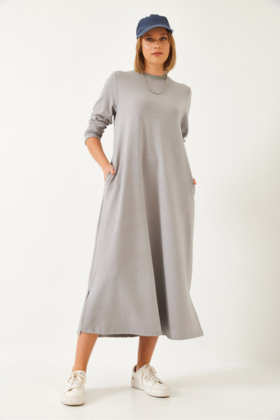 Bianco Lucci Dámské dlouhé rozevláté šaty 60351252