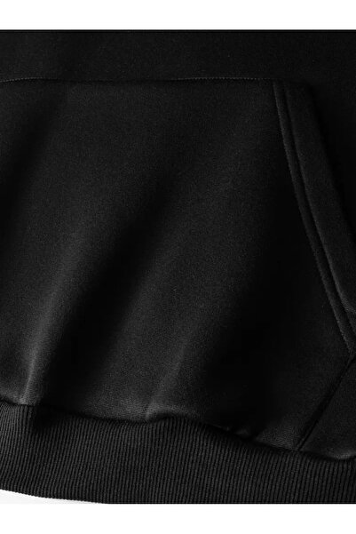 EydaMoon Чоловічий світшот з капюшоном, 3 нитки - кишеня-кенгуру, бавовняна та пухнаста тканина