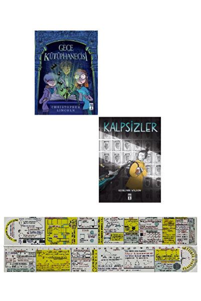 Genç Timaş Gece Kütüphanecisi + Kalpsizler 2'li Çizgi Roman Seti + Mat. Öğret...