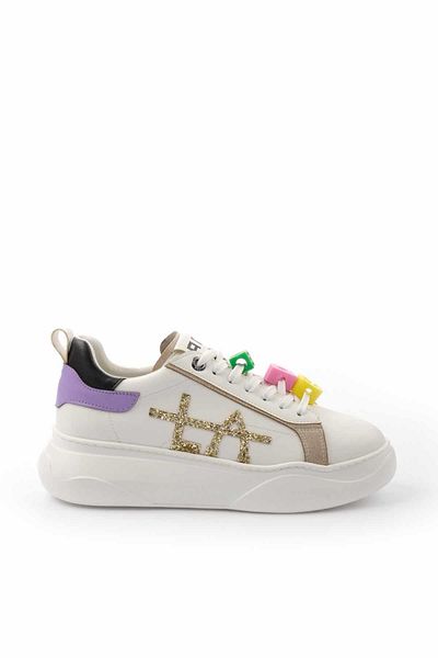 Bambi Tenis de damă alb liliac K 01791071809