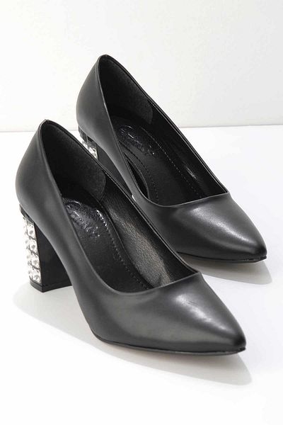 Bambi Pantofi clasici cu toc pentru femei negre K 01189072509