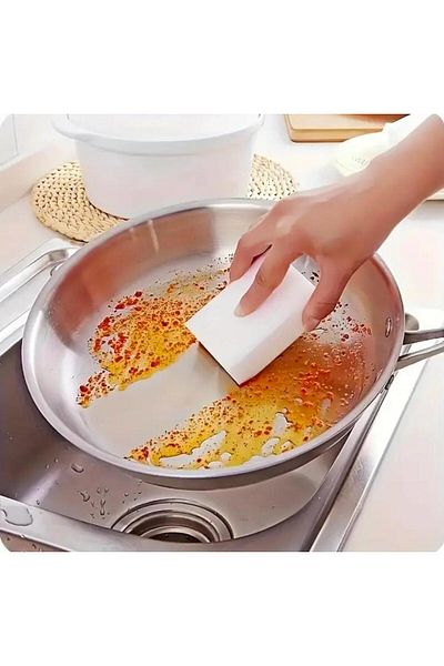 miatamer 5Pcs Magic Sponge Eraser, Cleaning Sponge for Kitchen, Furniture, Bathroom, Sink, Floor, Wall