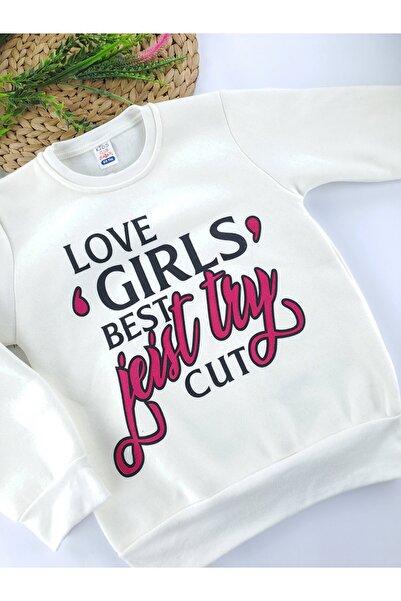 Butik Hanorac de iarnă pentru fete, cu 3 fire, cu fleece în interior, imprimat