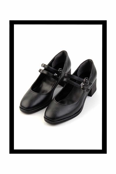 Bambi Pantofi cu toc clasici de damă negri K01052050009