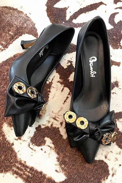 Bambi Pantofi clasici cu toc pentru femei negre K 01189540109