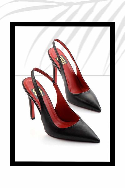 Bambi Pantofi clasici cu toc pentru femei negre K 01455018209