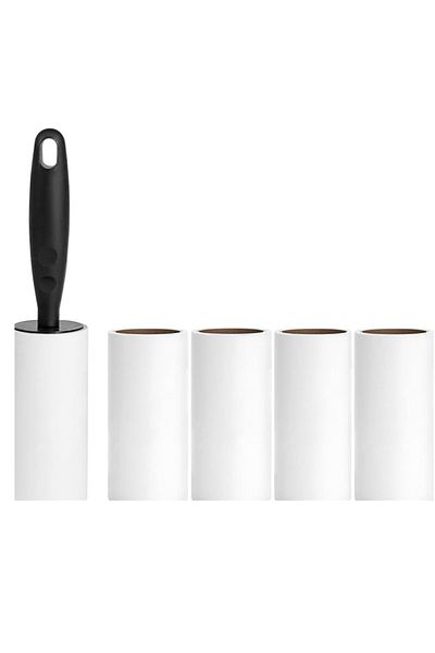 Proff Pet Lint Removal Roller - Clothes Lint Retractor, Extra 4 Refills (5X50 Sheets)