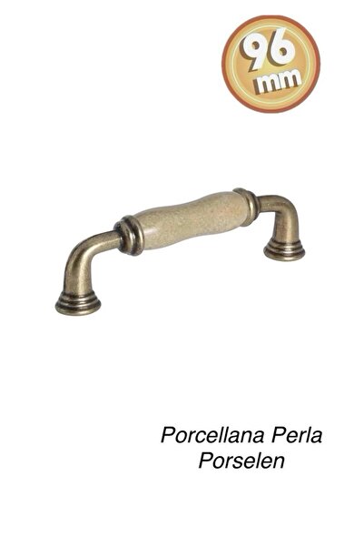Porcellana Perla 96mm-(9,6cm ) Porselen Kapak Kulpu Kulp Dolap Banyo Çekmece Kulb Mobilya Mutfak Kulbu-safir-STK5156