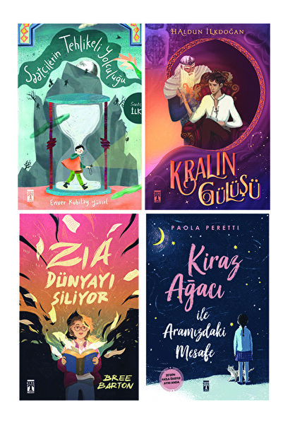 Genç Timaş 5. 6. 7. Sınıf Okuma Seti 4 Kitap Saatçilerin Tehlikeli Yolculuğu-...