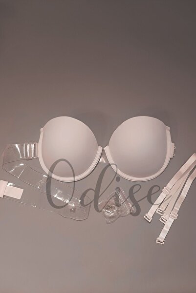 ODISE Sheer Back Support Padded Evening Dress Outfit Bra - Suitable for Wedding, Engagement, Henna