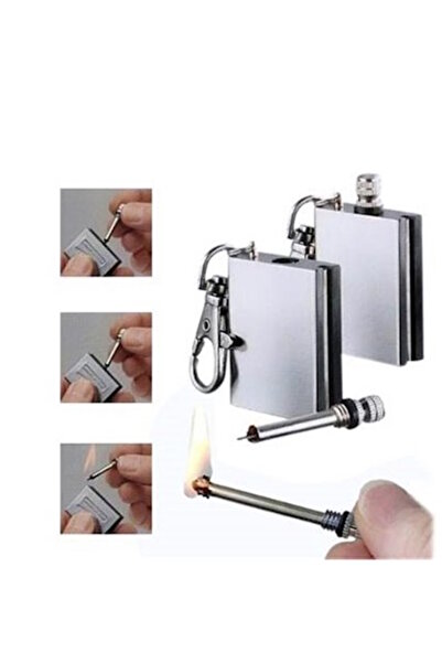 Kenpool Benzinle Çalışan Metal Tükenmez Kibrit Çakmak