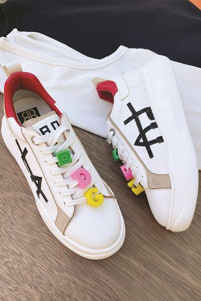 Bambi Women's White Sneakers K01791071809