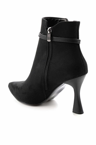 Bambi Siyah Süet Kadın Bot & Bootie K02567100102