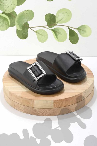 Bambi Black Gel - Women's Slippers K 04740100559