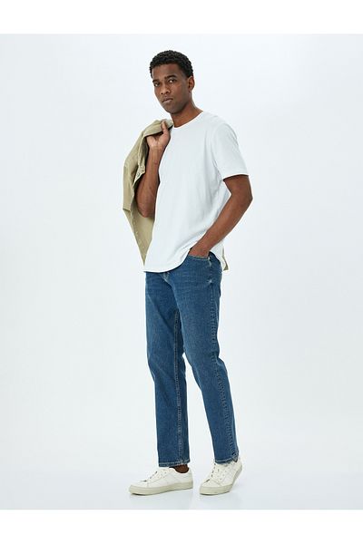 Koton Regular Waist Straight Fit Jeans - Mark Jean