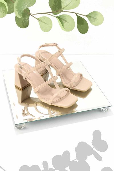 Bambi Класически дамски обувки на ток от норка05215081309
