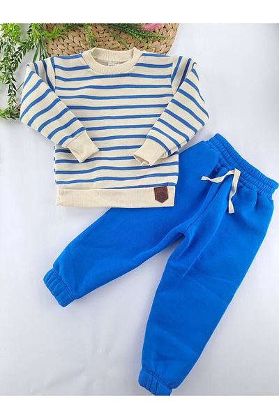 Butik Set de trening de iarnă pentru băiat, cu 3 fire, cu fleece în interior