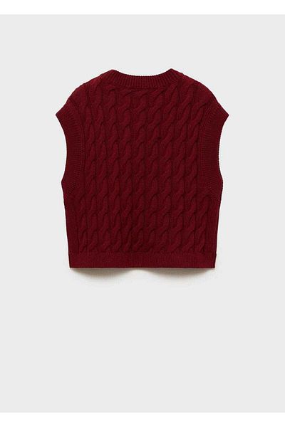MANGO Kids Knitted Patterned Knitwear Vest