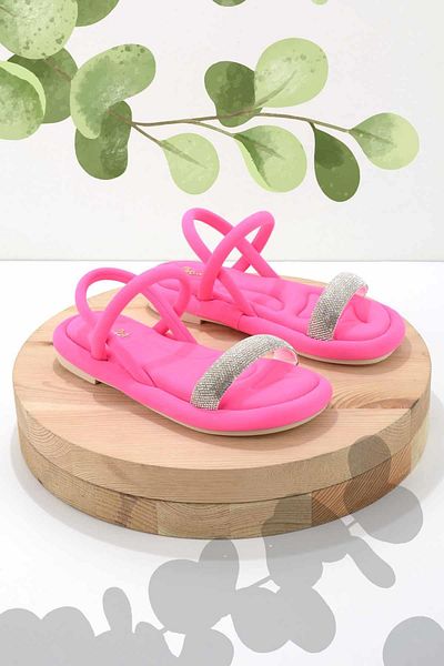 Bambi Fuchsia Satin Damen Sandalen K 05362028238