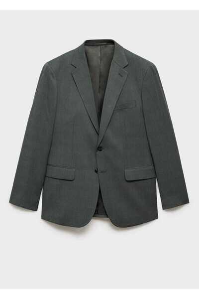 MANGO Man Milan Glen Ekose Blazer Ceket