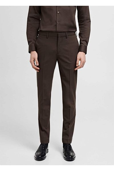 MANGO Man Super slim fit stretch fabric fabric pants
