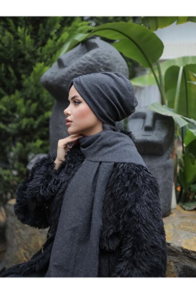 OykumBone Winter Scarf Hijab Bonnet Shawl