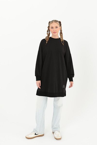 Soul Women's Black Basic Tunic - 30644Tun