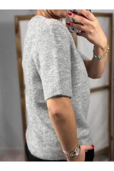 Qutu Butik 10675 Sterlight Collar Triko Sweater