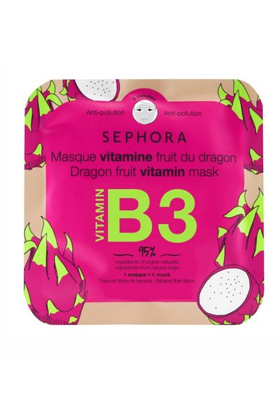Sephora Beauty Face Mask - Moisturizing & Radiant Dragon Fruit + Vitamin B3