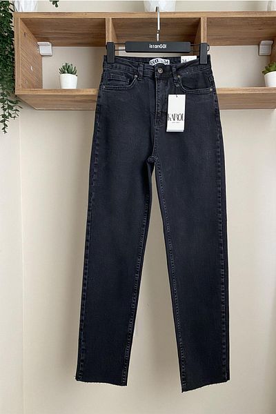 İstangül Butik Karol Premium Quality Leg Cut Mom Fit