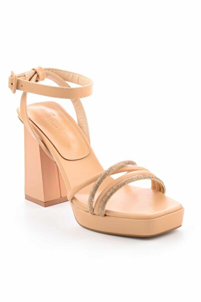 Bambi Nude Kadın Klasik Topuklu Ayakkabı K05326065209