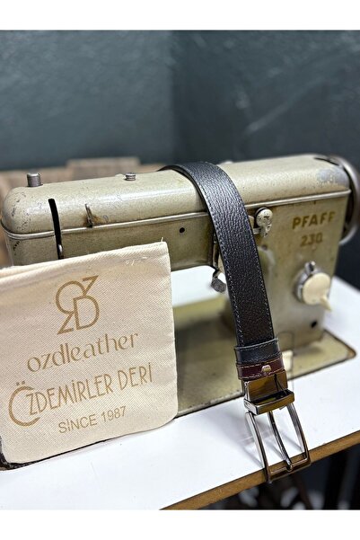 özdemirler deri %100 Hakiki Deri Kemer, Çift Taraflı Kemer, 4 cm Kemer