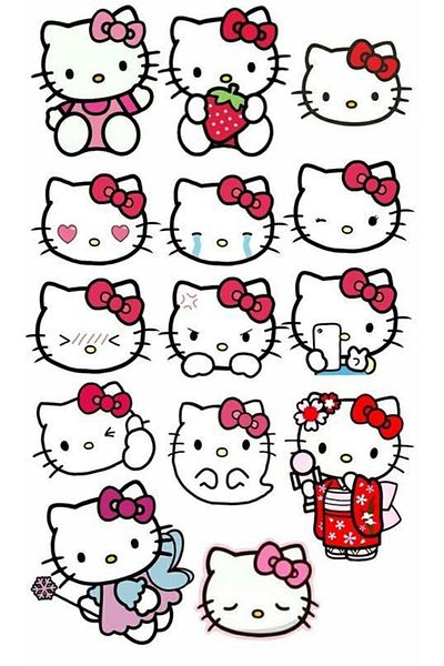 Sticksy Hello Kitty Stickerphone Laptop Notebook Tablet Notebook Water Bottle Sticker Sticker St734