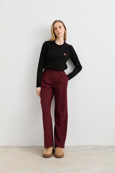 Qutu Butik 16500 Wide Belted Bol Paca Pants
