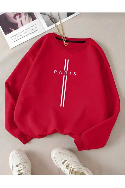 UNCİA OUTDOORS Unisex Oversize Paris Vertical Printed