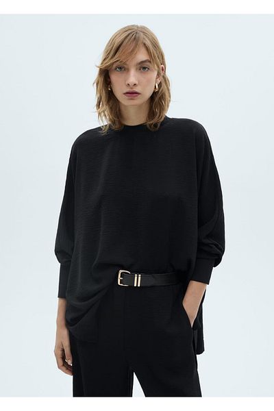 MANGO Woman Übergroßes Strick-Sweatshirt