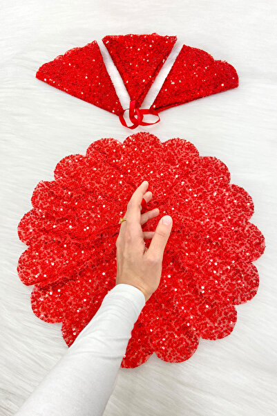 ZEYMERADE منديل العروس والعريس بالترتر الأحمر اللامع، تفاصيل الترتر، حناء الز...