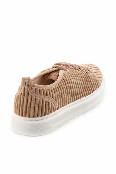 Bambi Camel Fabric Women's Sneakers K01122000804