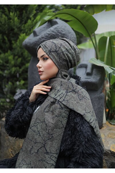 OykumBone Winter Scarf Hijab Bonnet Shawl