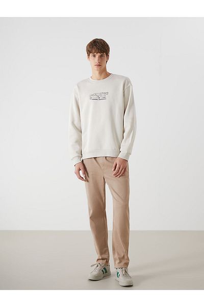 LC Waikiki Crew Neck Long Sleeve Printed Men's Sweatshirt